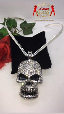 Bling Skull Charm with FREE Necklace